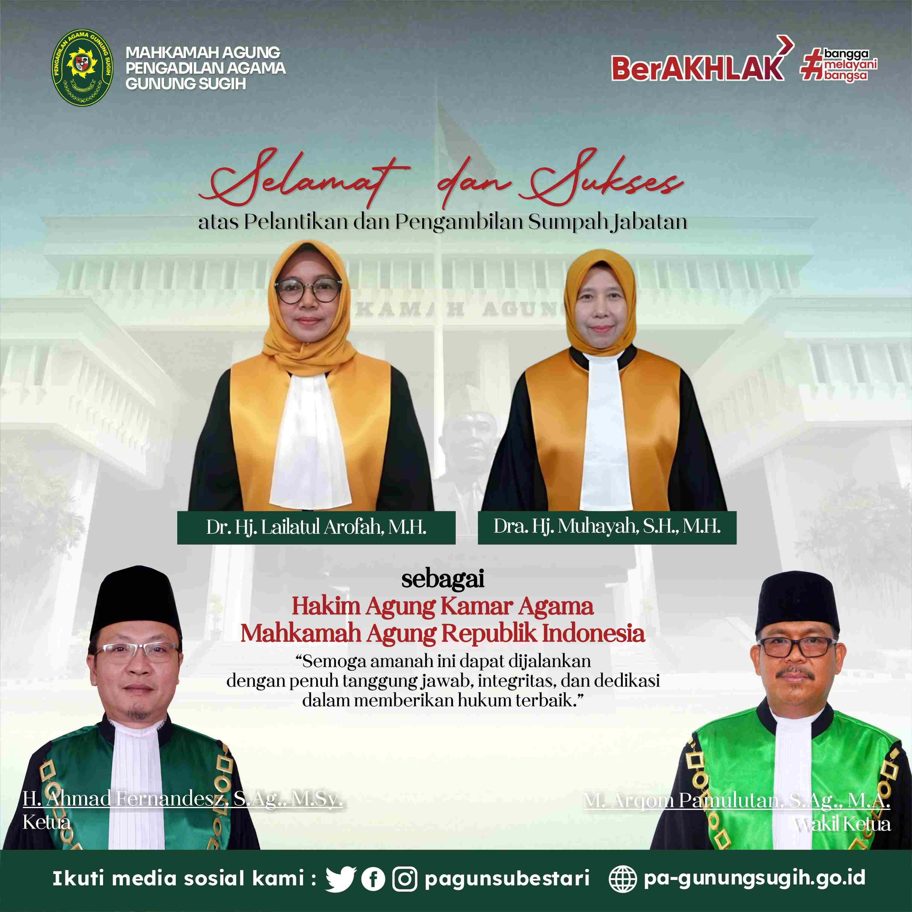 ucapan hakim agung